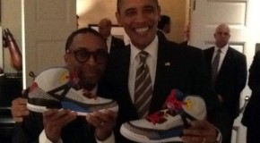 Barack Obama Receives Jordan Spiz’ikes Boredeaux From Spike Lee Himself