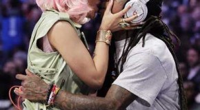 Lil Wayne & Nicki Minaj Kiss + Weezy Displays His Diamond Encrusted Beats By Dre (Photo Inside)