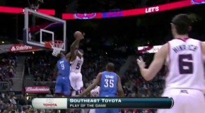 Josh Smith Dunks On Serge Ibaka Something CRAZY!!! (Video)