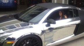 Kim Kardashian New Chrome Audi R8