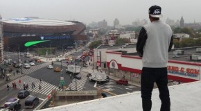 Jay-Z Looks At The Barclays Center From His Old Stash Spot (560 State Street) (Photo)