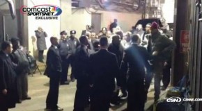 Knicks Carmelo Anthony Waits For Celtics KG By Team Bus After Heated Tension On The Court (Video)