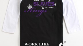 Sleep Is 4 Suckers (@SleepIs4Suckers) (@Si4S) – Work Like Slaves, Eat Like Kings (Baseball Tee)