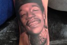 Amber Rose Gets A Face of Wiz Khalifa Tatted on Her Arm So You Know Its Real