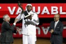 NBA Commissioner David Stern Presents Lebron With The MVP Trophy (Video)