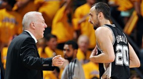 Spurs Manu Ginobili Steps Back & Breaks Warriors Rookie Harrison Barnes Ankles (Video)