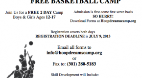 Calling All Boys and Girls ages 12-17, Signup For The 4th Annual @HoopDreams215 Basketball Camp (FREE)