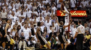 Miami Heat Guard Ray Allen Knocks Down A Huge Three Pointer To Send Game 6 Of The NBA Finals To Overtime (Video)