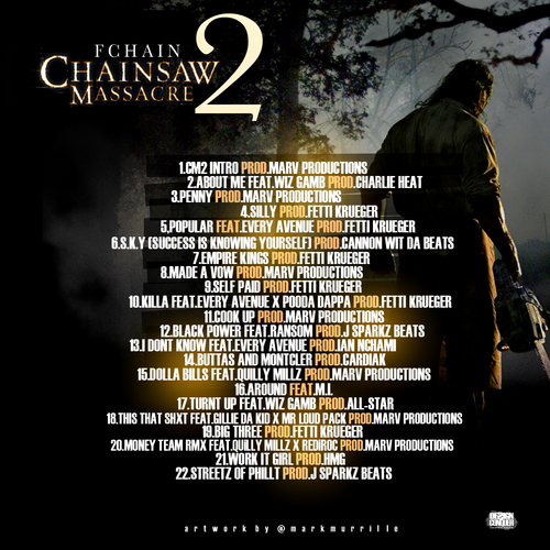 fchain-chainsaw-massacre-2-mixtape-tracklist-HHS1987-2012 FChain (@FChain) - Chainsaw Massacre 2 (Mixtape) (Hosted by @TheRealDJDamage)  