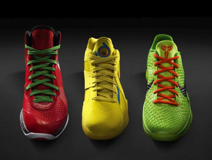 zzNike-Christmas-Day-Pack LeBron, Kobe & Kevin Durants Christmas Game Kicks  