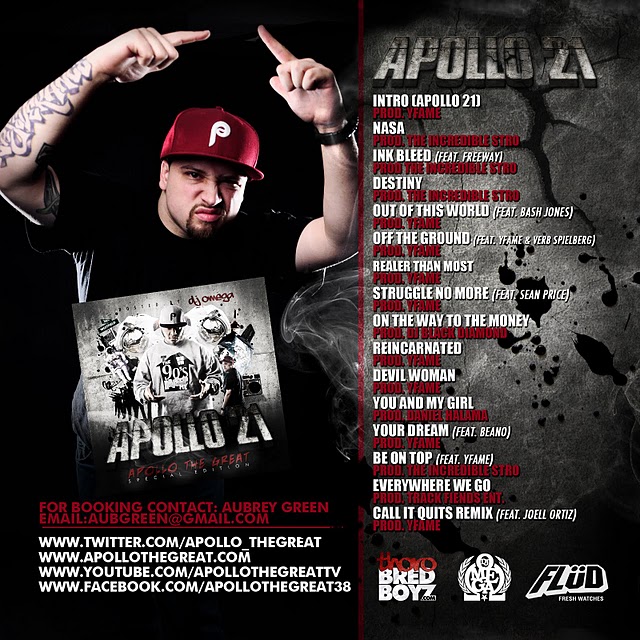 Apollo-21-inside-Cover @Apollo_TheGreat - Apollo 21 (Mixtape) Hosted by @DJOmega609  