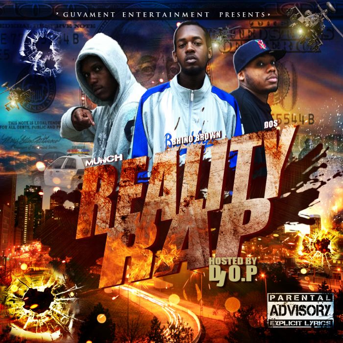 GUVAMENT5_FRONT Guvament Ent Presents - Reality Rap (Mixtape) Hosted by DJ O.P.  