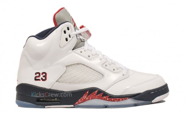 air-jordan-5-white-midney-navy-red-q Air Jordan 5 White/Midnight Navy-Varsity Red Detailed Photos  