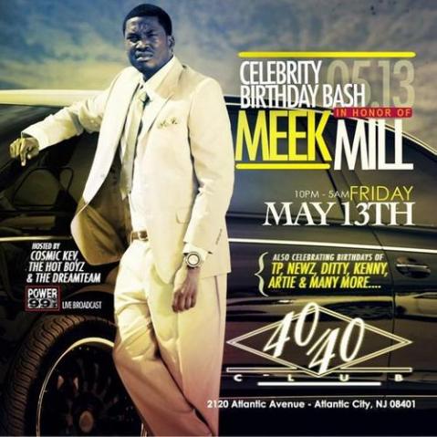 Meek Mill (@MeekMill) 40/40 Club BDay Bash (Video)