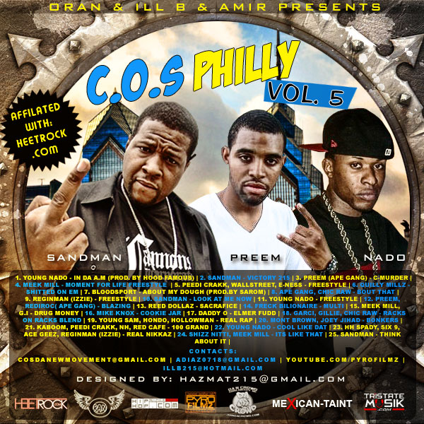 COSPE5 @OranRockz & @AMIR_COS PRESENTS C.O.S PHILLY EDITION VOL 5 (Mixtape)  