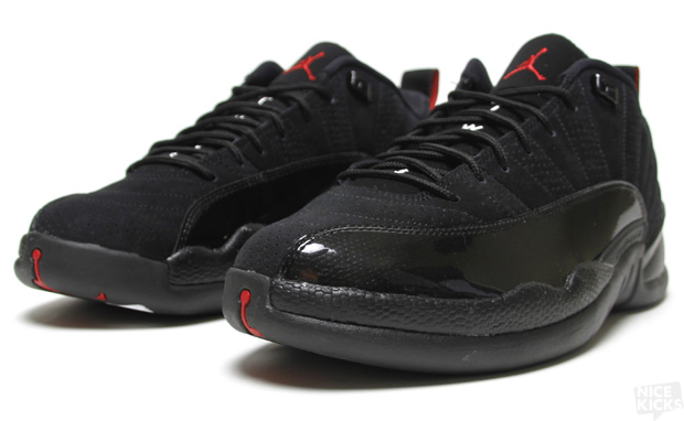 NIKE_AJ_12_LOW_BLACK_RED_2 Jordan Release Preview 5/28  