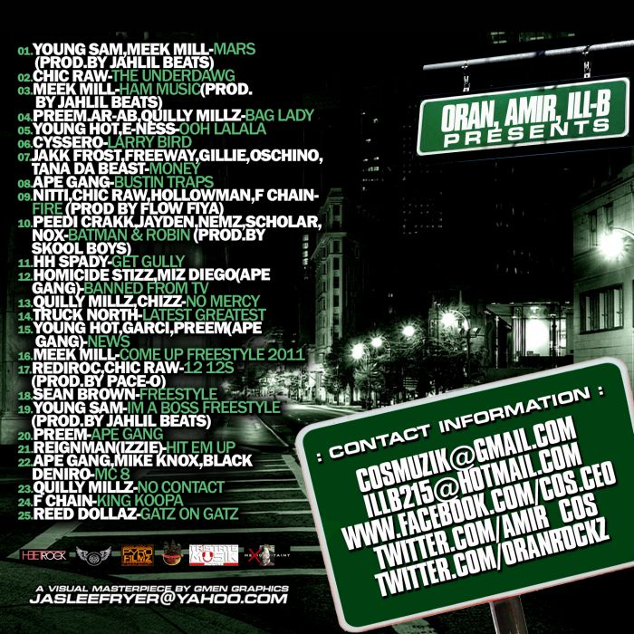 Oran-Amir-Ill-B-Presents-C.O.S-Philly-Radio-6-BACK @AMIR_COS & @Oranrockz & ILL-B PRESENTS C.O.S PHILLY VOL 6 (Mixtape)  