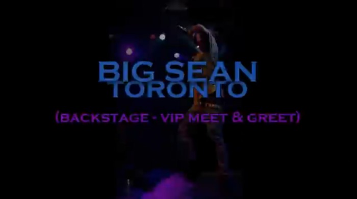 Big Sean (@BigSean) Backstage In Toronto (Video)