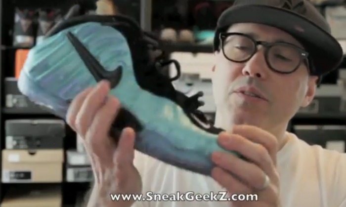 SneakGeekZ Reveals The Electronic Blue Foamposite Pros (Video)
