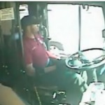 Bus Driver Beats Up Passenger For Throwing Rocks at Bus (Video)