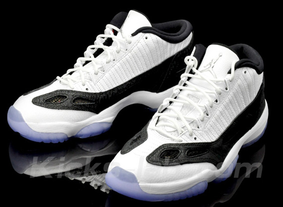 air-jordan-xi-ie-low-white-black-kickslab-01 Jordan XI low get official  