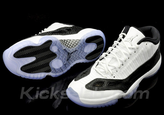 air-jordan-xi-ie-low-white-black-kickslab-2 Jordan XI low get official  