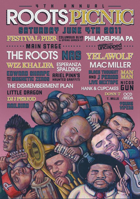 The Roots Picnic Festival 2011 (Nas, Young Gunz, The Roots & Wiz Khalifa Performance) (Video)