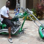 Plaxico Burress Takes His Chopper Out for a Spin