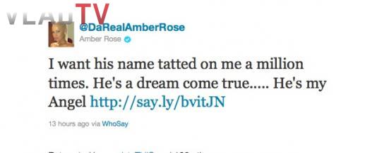 38093 Amber Rose Gets Wiz Khalifa Name Inked on Her Body  