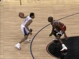 NBA Throwback: Iverson crosses Jordan via (@eldorado2452)