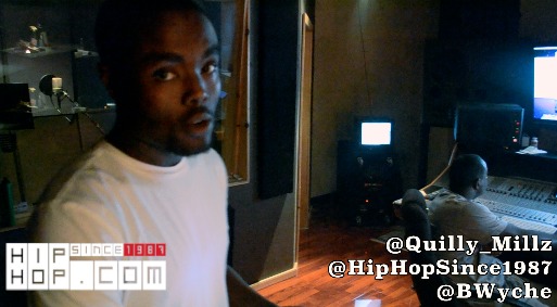 Quilly Millz (@Quilly_Millz) In Batcave Studios Working (Video)