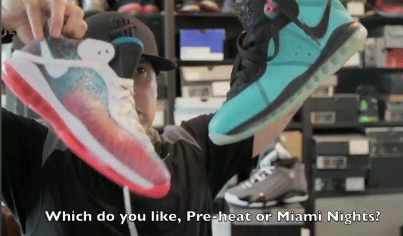 @Sneakgeekz Reviews Nike Lebron James 8 V2 Miami Nights (Video)