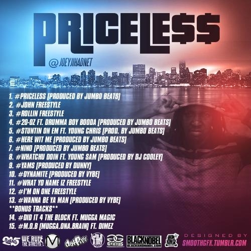 Joey_Jihad_Pricele-back-large Joey Jihad (@JoeyJihadNet) - Pricele$$ (Mixtape)  