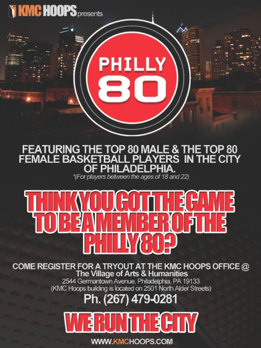 KMC Hoops (@KMC_HOOPS) “Philly 80” Program (For 18-22 Year Olds, Both Male & Females)