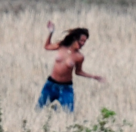 Rihanna Goes Topless For Her “We Found Love” Video Shoot (Pics Inside)