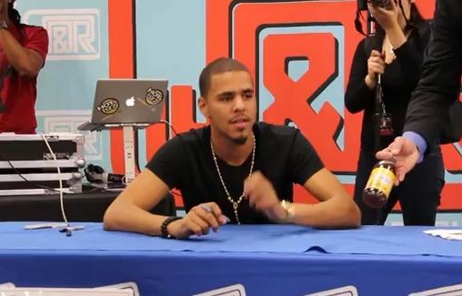J. Cole (@JColeNC) In Store Signing In NYC (Video)