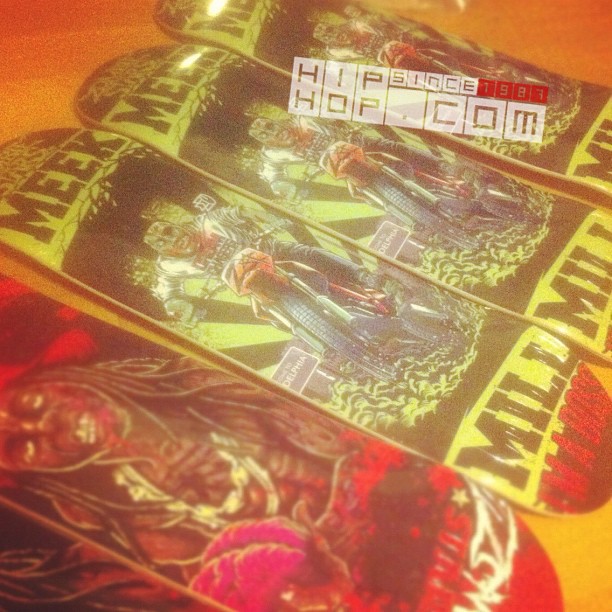 Sneak Pic of @MeekMill x @CoonPhilly “@ZombieStars” Skateboard (Pic Inside)