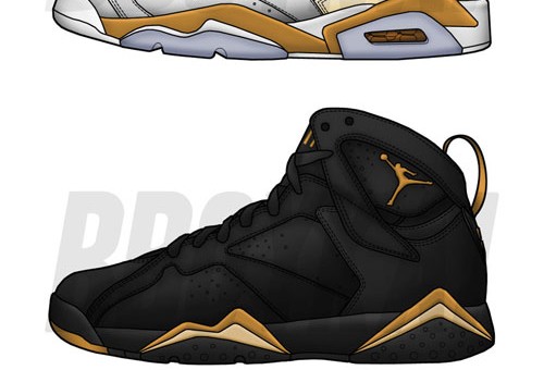 Air Jordan 6 & 7 “Gold Medal” Pack Will Be Released August 2012