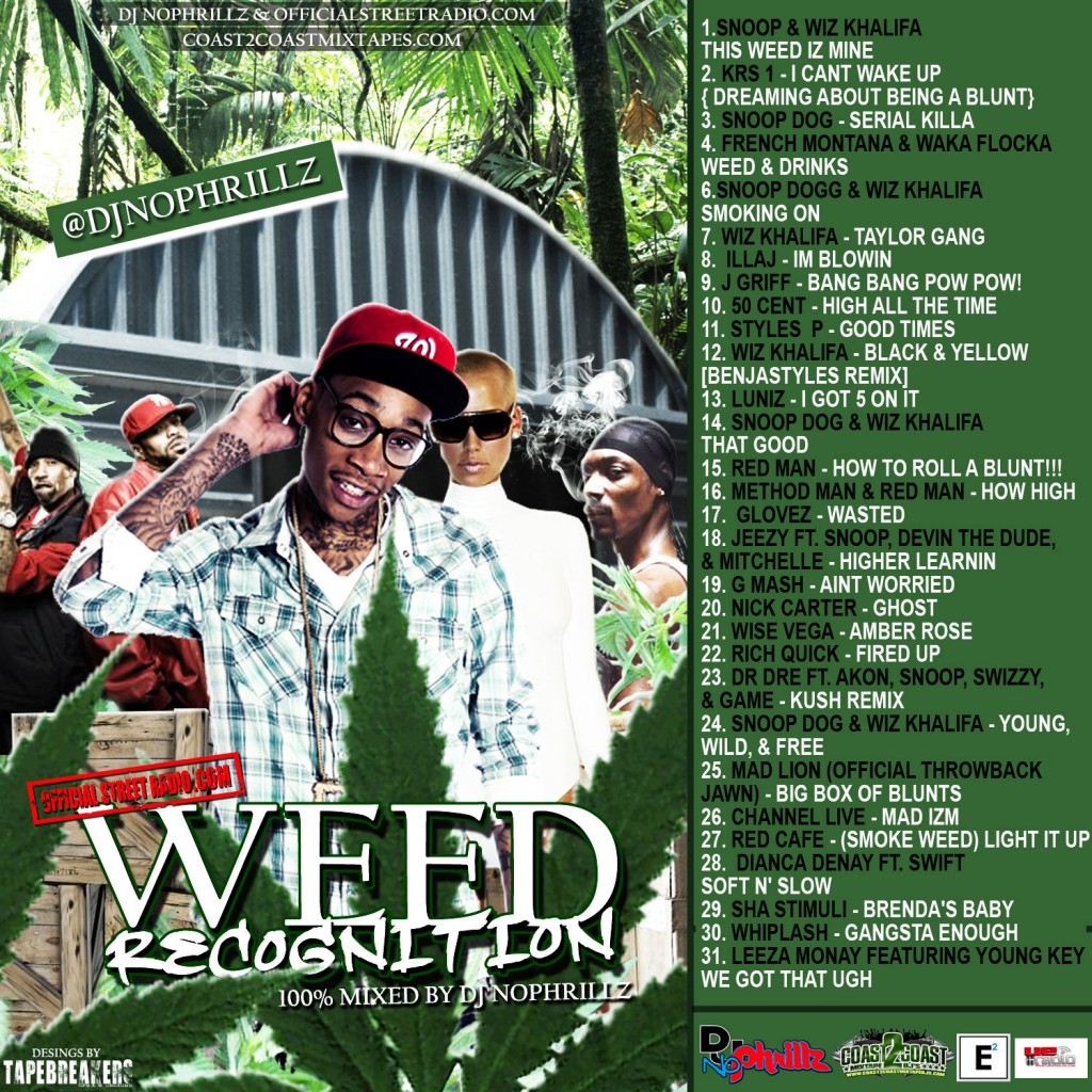 DJNoPhrillz-WeedRecognition-Cover-1024x1024 DJ NoPhrillz (@DJNoPhrillz) - Weed Recognition (MIXTAPE)  