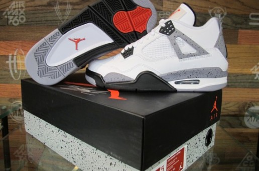 Release Reminder: Air Jordan IV Retro “White/Cement” RELEASES 2/18/12