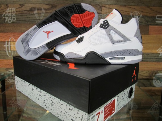 jordan 4 white cement box