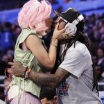 Lil Wayne & Nicki Minaj Kiss + Weezy Displays His Diamond Encrusted Beats By Dre (Photo Inside)