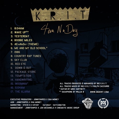 Big_KRIT_4eva_N_A_Day-back-large Big K.R.I.T. – 4Eva N A Day (Mixtape)  