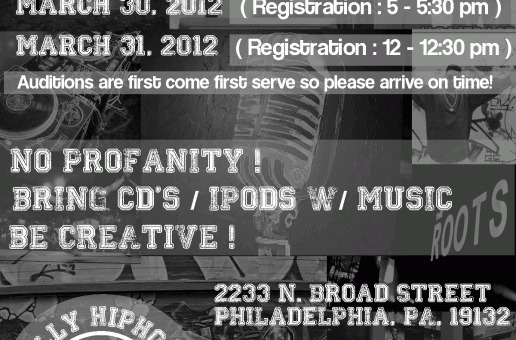 Attention Philly Hip-Hop and R&B Artists Ages 15-25 (Your Needed For A Soundtrack!!!)