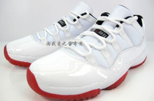 Air Jordan XI (11) Low “White/Black-Varsity Red” Releasing May 5th