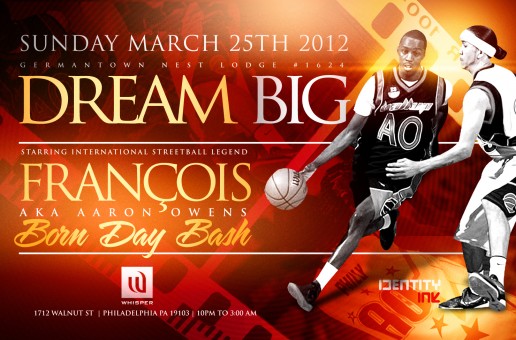 Dream Big 3/25/12 at Whisper, AO BDay Bash Hosted by Cat Washington