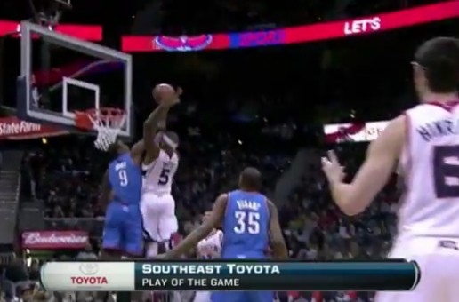 Josh Smith Dunks On Serge Ibaka Something CRAZY!!! (Video)