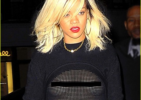 Rihanna Flashes Her Boobs to the World (Video)
