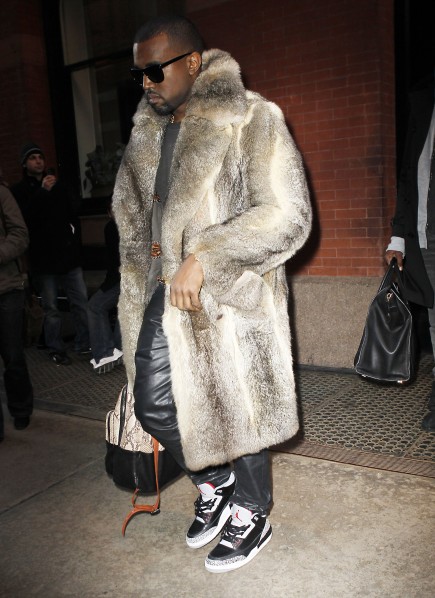 Kanye-West-In-Mink PETA Responds To Kanye West’s “Theraflu” Bar 