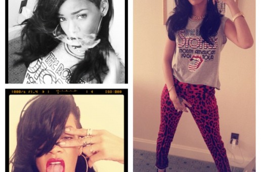 Rihanna Dyes Her Hair Black